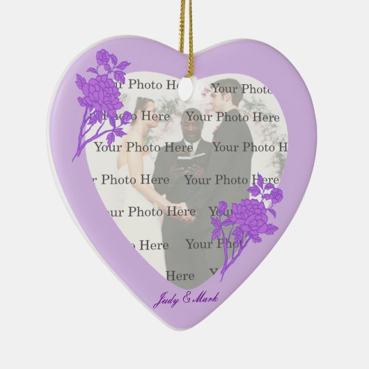 Lila Blume Keramikornament (Rechts)