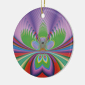 Lila Blume Keramikornament (Links)