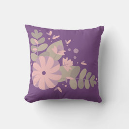 Lila Blume Kissen