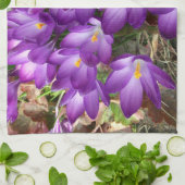 Lila Blume Küchentücher (Gefaltet)