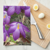 Lila Blume Küchentücher (Viertel Falte)