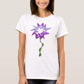 Lila Blume Kunst T-Shirt (Vorderseite)