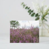 Lila Blume Landscape DIY Postkarte (Stehend Vorderseite)