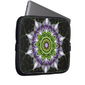 Lila Blume Laptopschutzhülle (Vorne Rechts)