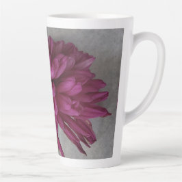 Lila Blume Latte Tasse