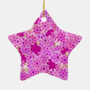 Lila Blume, Lavendel und Pflaume, Pflaumenuntergru Keramik Ornament