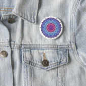 Lila Blume Leaf Mandala Button (Beispiel)
