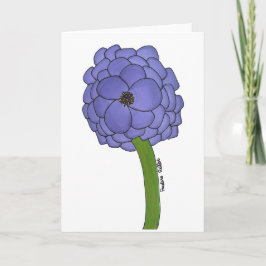 Lila-Blume - Leer Karte