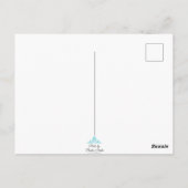 Lila Blume - Leer Postkarte (Rückseite)