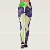 Lila Blume Leggings (Rückseite)