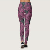 Lila Blume Leggings (Rückseite)