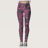 Lila Blume Leggings (Vorderseite)
