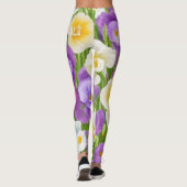 lila Blume Leggings (Rückseite)