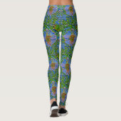 Lila Blume Leggings (Rückseite)