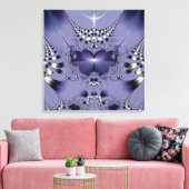 Lila Blume Leinwanddruck (Insitu (Wohnzimmer))