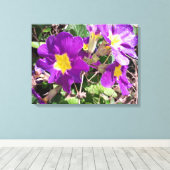 Lila Blume Leinwanddruck (Insitu (Holzboden))