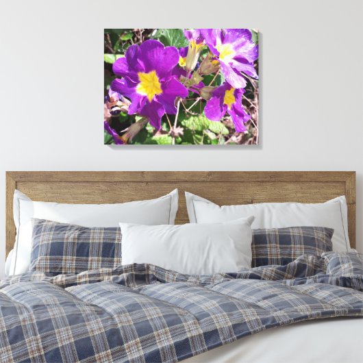 Lila Blume Leinwanddruck (Insitu (Schlafzimmer))