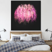 Lila Blume Leinwanddruck (Insitu (Schlafzimmer))