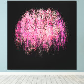 Lila Blume Leinwanddruck (Insitu (Holzboden))