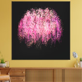 Lila Blume Leinwanddruck (Insitu (Wohnzimmer))