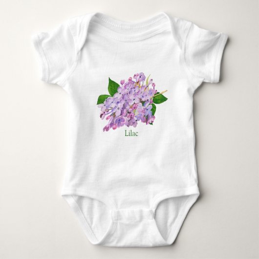 lila Blume lila Aquarell T - Shirt (Vorderseite)
