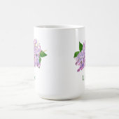 lila Blume lila Wasserfarbe Kaffeetasse (Mittel)