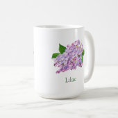 lila Blume lila Wasserfarbe Kaffeetasse (VorderseiteRechts)