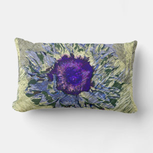Lila Blume Lumbar Kissen