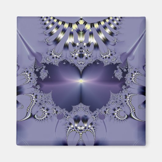 Lila Blume Magnet (Vorne)