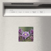 Lila Blume Magnet (In Situ (Geschirrspüler))