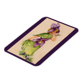 lila Blume Magnet (Linke Seite)