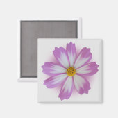 Lila Blume Magnet (Vorderseite/Rückseite)