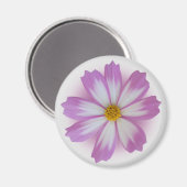 Lila Blume Magnet (Vorderseite/Rückseite)