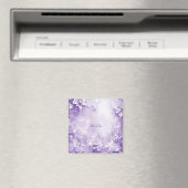 Lila Blume Magnet (In Situ (Geschirrspüler))