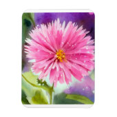 Lila Blume Magnet (Vertikal)