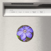 Lila Blume Magnet (In Situ (Geschirrspüler))