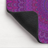 Lila Blume Mandala Mousepad (Ecke)
