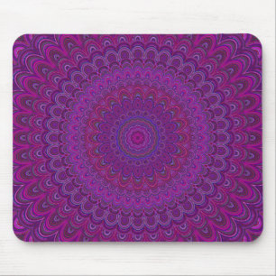 Lila Blume Mandala Mousepad
