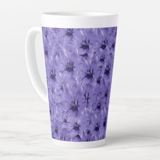 Lila Blume Milchtasse (Linke Ecke)