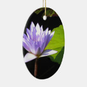 Lila Blume mit Lili-Auflagen an Longwood Gärten Keramik Ornament (Rechts)