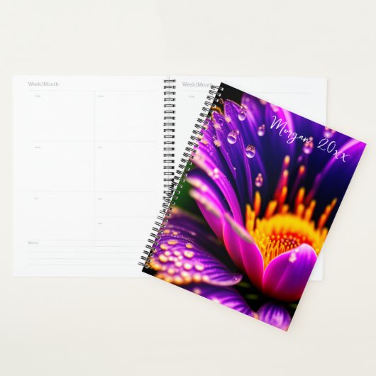 Lila Blume mit Taubenfallen Planer (Anzeige)