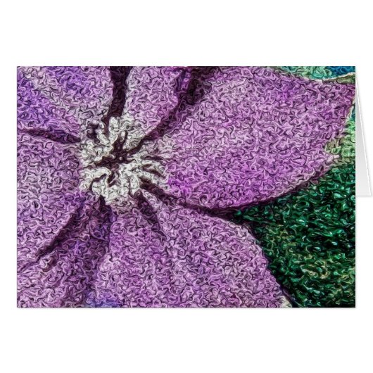 Lila Blume Mixed Media Digitale Kunst (Vorderseite (Horizontal))