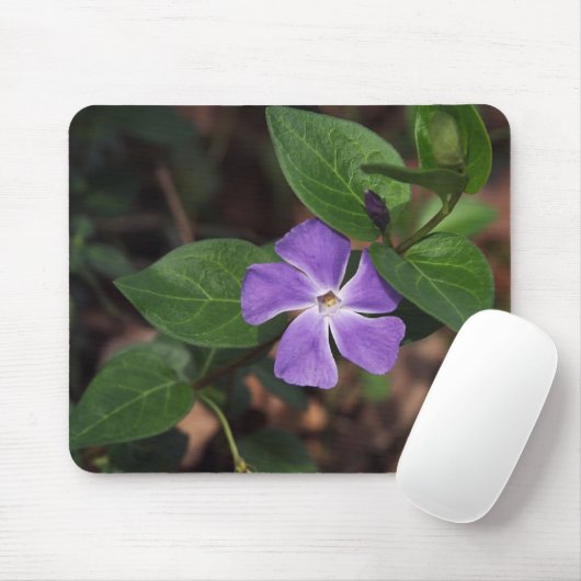 Lila Blume Mousepad (Mit Mouse)