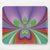 Lila Blume Mousepad (Vorne)