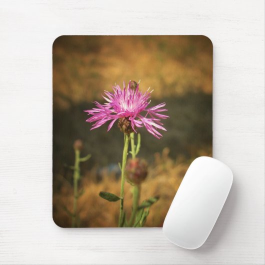 Lila Blume Mousepad (Mit Mouse)