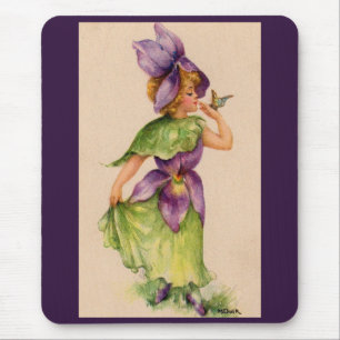lila Blume Mousepad