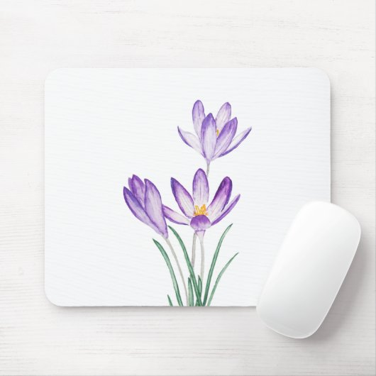 lila Blume Mousepad (Mit Mouse)