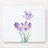 lila Blume Mousepad (Vorne)
