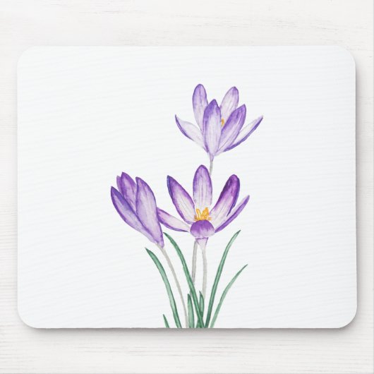 lila Blume Mousepad (Vorne)