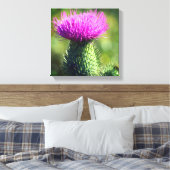 Lila Blume Nah Leinwanddruck (Insitu (Schlafzimmer))